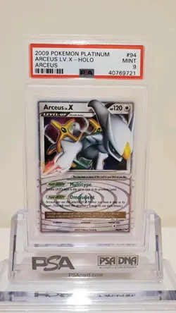 Pokemon Arceus Lv.X Platinum Arceus Holo Rare #94 PSA 9 Mint - Image 1