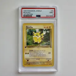 PSA 9 1999 POKEMON JUNGLE #60 PIKACHU 1ST EDITION - Image 1