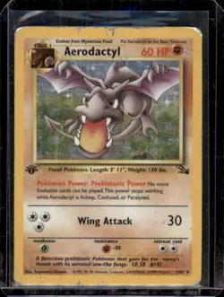 Aerodactyl - 1/62 Fossil 1st Edition (Pokemon) Holo Rare - WOTC Vintage *HP* #2 - Image 1
