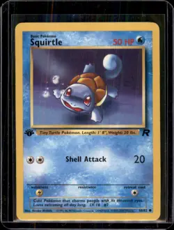 Squirtle - 68/82 Team Rocket 1st Edition (Pokemon) Non Holo - HP - Image 1