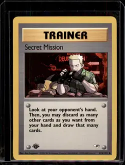118/132 1st Edition - Gym Heroes - Secret Mission Pokemon Near Mint - Image 1