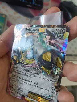 Metagross GX XY34 Holo Black Star Promo Pokemon - VERY CREASED - Image 3