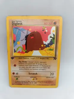 DIGLETT 52/82 1st EDITION | TEAM ROCKET | Pokemon TCG WOTC Vintage - Image 1