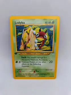 Pokemon TCG Ledyba 1st Edition Neo Destiny Common 71/105 - Light Played - Image 1