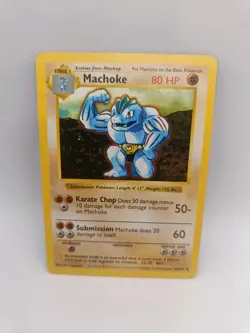 Machoke 34/102 Shadowless Base Set | 1999 WOTC | Pokemon TCG | HP - Image 1