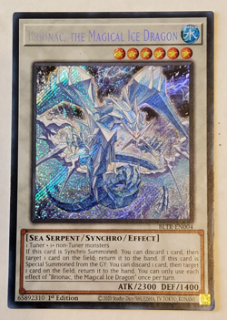 Yu-Gi-Oh Brionac, The Magical Ice Dragon Secret Rare 1st Edition BLTR-EN004 NM - Image 1