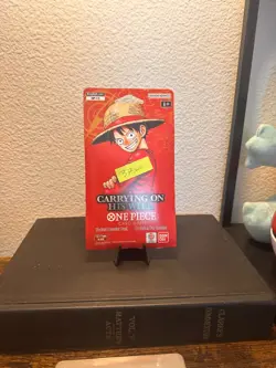 One Piece TCG OP-13 Carrying On His Will New Blister Pack HEAVY SEALED 37.60🔥 - Image 2