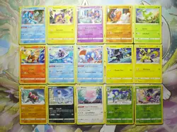 Pokemon Fusion Strike Holo Reverse Holo Rare Bundle 30 Cards Feraligatr Totodile - Image 1