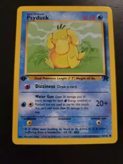 Pokemon TCG Card 2000 Team Rocket 1ST EDITION- Psyduck 65/82 - Image 1