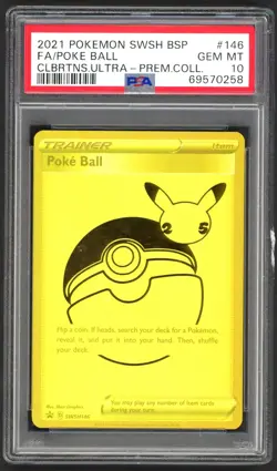 Pokemon Cards - PSA 10 Poke Ball SWSH146 & PSA 10 Pikachu V SWSH145 Celebrations - Image 4