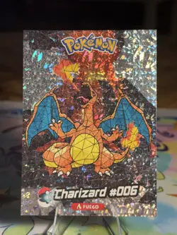 🔥 Pokemon #006 Charizard Stained Glass Crystal Card Collection Licensed RARE 🔥 - Image 1