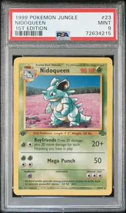 Nidoqueen 23/64 1st Edition Jungle PSA 9 Mint WOTC Rare Pokemon Card - Image 1