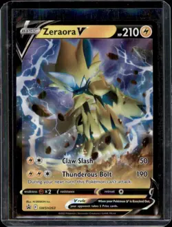 Zeraora V SWSH 263 Black Star Promo Sword & Shield Ultra Rare Pokemon Card - Image 1