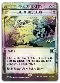 Imp's Mischief #15 (Foil) (NM) Thunder Junction OTP Magic MTG - Image 1
