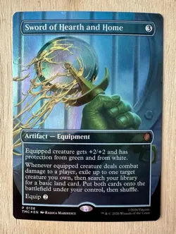 Sword Of Hearth And Home - P 0136 - TMNT Pizza Box Extended Alt Art Foil MTG - Image 1
