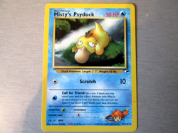 MISTY'S PSYDUCK , 54/132 POKEMON CARD . (Gym Heroes , SET) non-holo .NM - Image 1