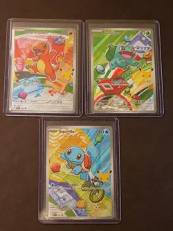 Pokemon TCG First Partner Illustration Collection Series 1 Promo Cards x3 ! - Image 1