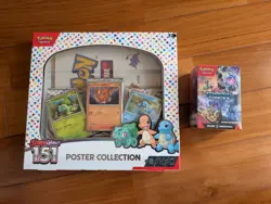 Pokemon TCG Scarlet & Violet - 151 Poster Box PLUS Temporal Forces Booster Bundl - Image 1