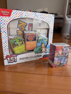 Pokemon TCG Scarlet & Violet - 151 Poster Box PLUS Temporal Forces Booster Bundl - Image 2