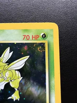 Pokemon TCG Scyther Base Set 2 17/130 Holo Unlimited Holo Rare LP W/ Swirl 🌀 - Image 2
