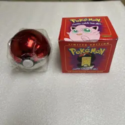 Pokemon 1999 Jigglypuff 23k Gold Plated Trading Card Pokeball Burger King Sealed - Image 1