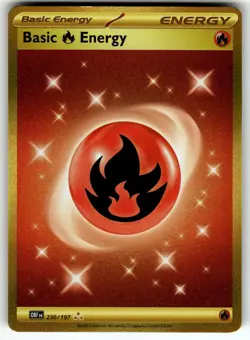 Basic Fire Energy - 230/197 SV03: Obsidian Flames NM Pokemon Card TCG - Image 1