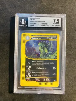 Tyranitar H28/H32 Holo ITA 🇮🇹 Aquapolis Near Mint BGS 7,5 🧨Pokemon Card 📩 - Image 4