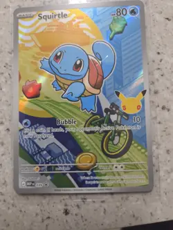 Pokemon Squirtle ME: Mega Evolution Promo Full Art Holo Promo 80 HP 039 Card - Image 1