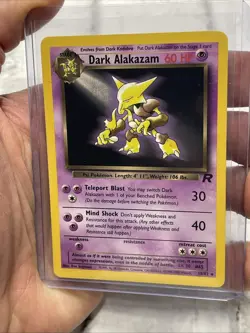 ⭐ Dark Alakazam 18/82 ⭐ Non Holo Rare Team Rocket Set Pokemon Card WOTC TCG NM - Image 2