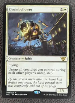 MtG Magic Drumbellower Non-Foil Rare NEC #006 Commander Kamigawa Neon Dynasty x1 - Image 1