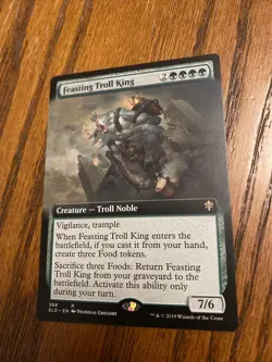 Mtg Magic The Gathering Extended Art Feasting Troll King - Image 1