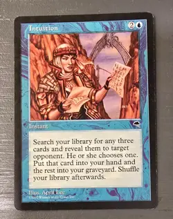 Intuition - Magic: The Gathering - Tempest - Light Play - Image 1