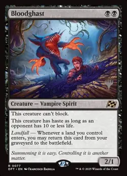 1x Bloodghast - Promo NM Eng MTG - Aetherdrift - Image 1