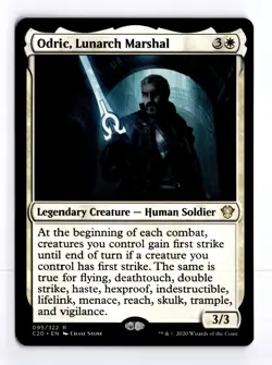 Odric, Lunarch Marshal 95 Commander 2020 R MTG LP - Image 1
