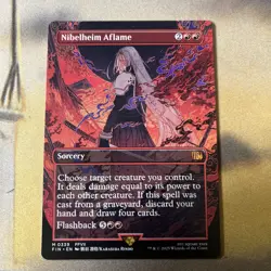 MTG / Nibelheim Aflame - Borderless / Nm & Never Played - Image 1