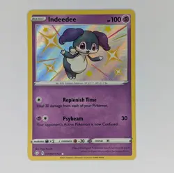 Indeedee SV059/SV122 Shining Fates Shiny Holo Rare NM Pokemon TCG Card - Image 1