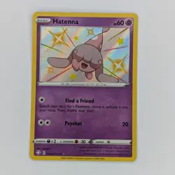 Hatenna SV054/SV122 Shiny Holo Rare Shining Fates Nm Pokemon Card - Image 1