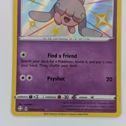Hatenna SV054/SV122 Shiny Holo Rare Shining Fates Nm Pokemon Card - Image 3
