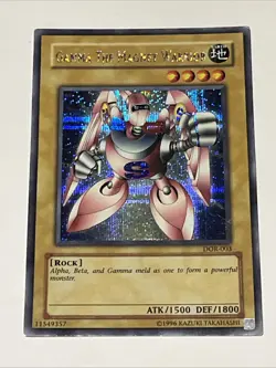 Yugioh Gamma the Magnet Warrior DOR-003 Prismatic Secret Rare LP - Image 1