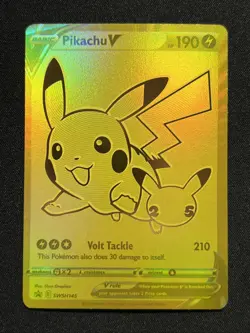 Pokemon Celebrations Pikachu V & Pokeball gold Promos SWSH 145 & SWSH 146 - Image 2