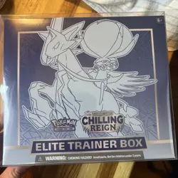 SEALED/UNOPENED Chilling Reign Elite Trainer Box (Ice Rider) Calyrex ( BLUE) - Image 1