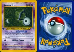 UNOWN [V] 89/105 COMMON NEO DESTINY POKEMON 1ST EDITION LP - Image 3