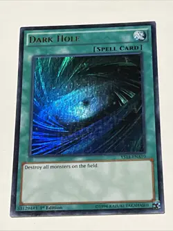Yugioh Dark Hole - YS14-ENA10 - Ultra Rare - 1st Edition MP - Image 1