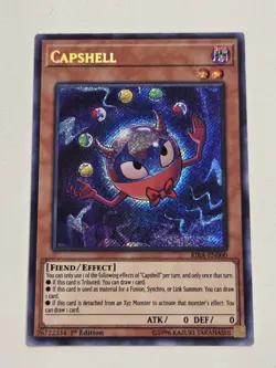 Capshell RIRA-EN000 Secret Rare Yugioh 1st Edition Rising Rampage Mint - Image 1