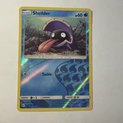 Shellder 33/149 Common SM Base Set Pokemon Reverse Holo Near Mint - Image 1