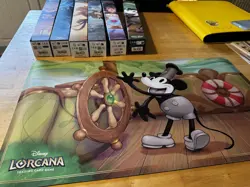 Disney Lorcana Playmats Various x6 Mickey Pooh Beast Tink Belle Rapunzel ✨ - Image 1