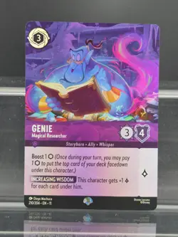 Disney Lorcana Genie - Magical Researcher 210/204 Winterspell Epic - Image 1