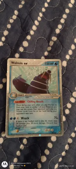 Pokemon TCG Walrein EX Power Keepers Holo Card 99/108 EX Rare - Image 1