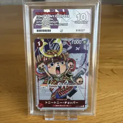 Tony Tony Chopper ST01-006 Promo 25th Anniversary Collection ACE 10 Graded Card - Image 1
