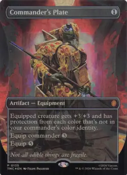 Commander's Plate (Borderless) 135 Commander: Teenage Mutant Ninja Turtles Foil - Image 1